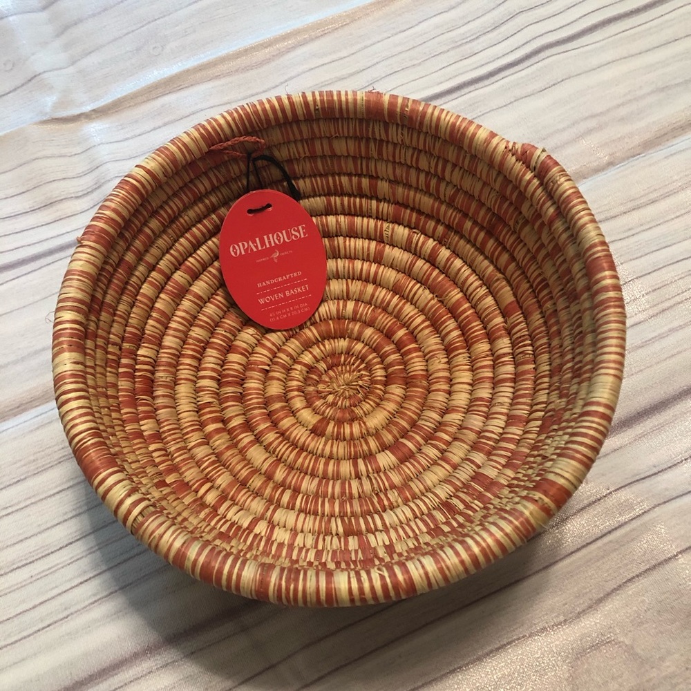 Opalhouse handcrafted woven basket